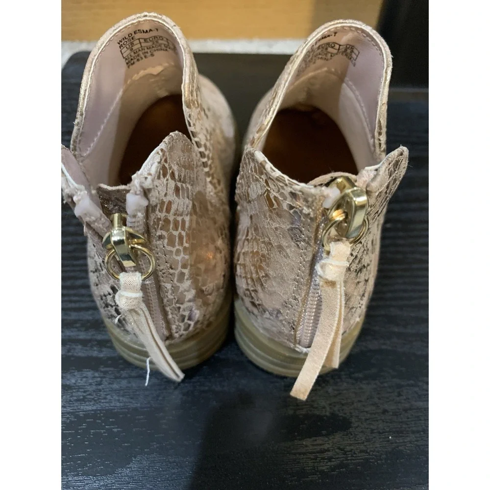 Girl  boots Kenneth Cole REACTION Wild Rose ESMA  9 Toddler Shoe PINK Snakeskin